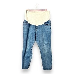 Thyme Maternity Plus Jeans Raw Hem 18
